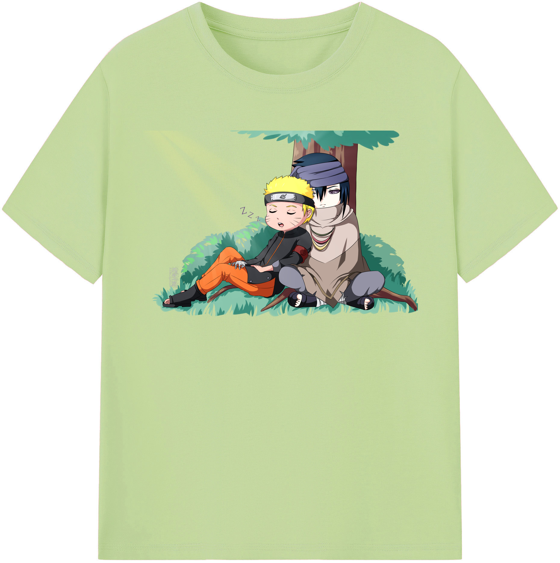 （画像用） NARUTO -ナルト- うずまき ナルト Uzumaki Naruto 綿100％半袖Tシャツ（フロントプリント）